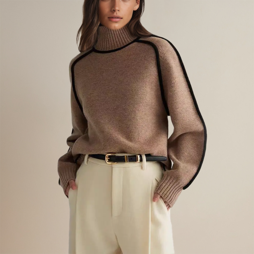 Pull à col roulé élégant