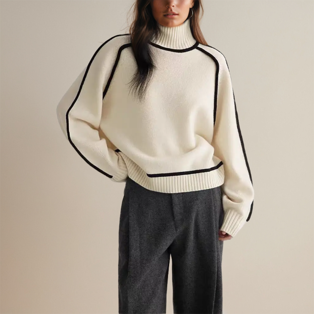 Pull à col roulé élégant