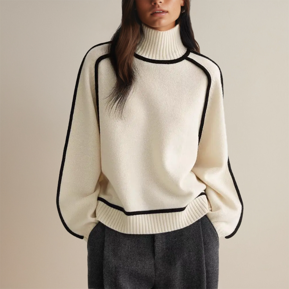 Pull à col roulé élégant